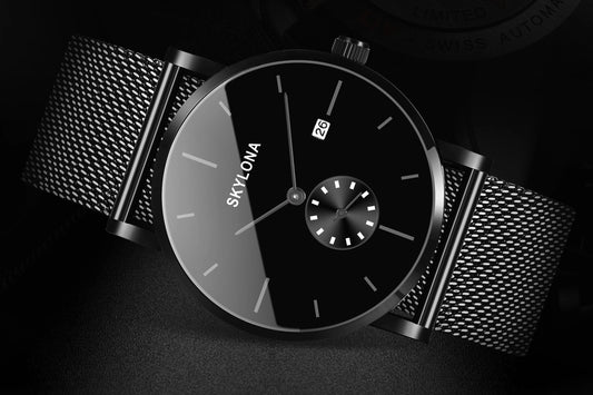 Carnival Collection Black Men Watch Small Seconds Dial 24hours