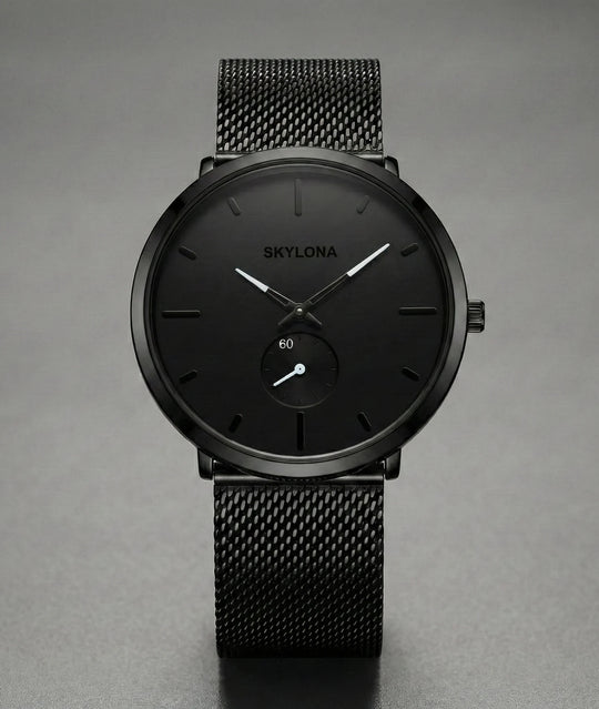 Classic White Chronograph Watch for Men