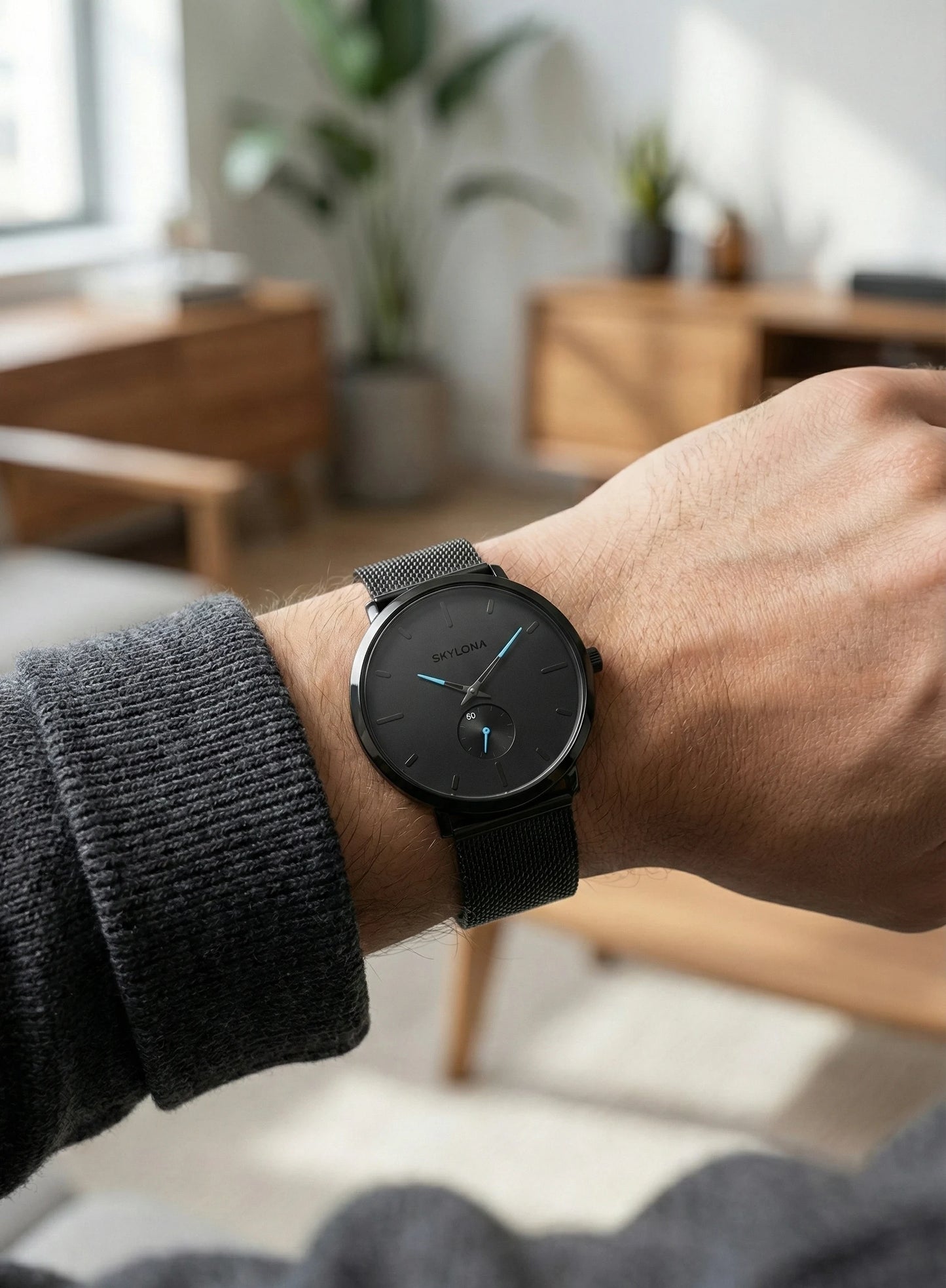 Classic Blue Chronograph Watch for Men