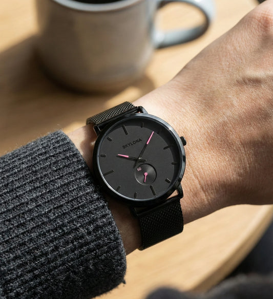 Classic Pink Chronograph Watch For Women