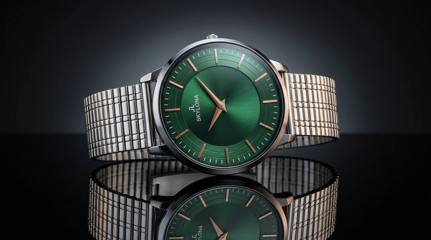 The Meridian Timepiece Forest Depth Green