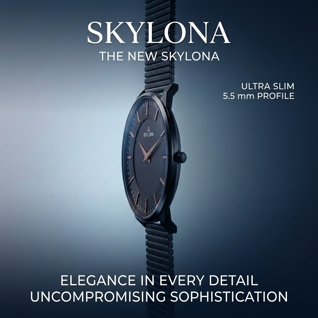 Meridian Timepiece collection banner - slim watches with rose gold detailing