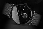 Carnival Collection Black Men Watch Small Seconds Dial 24hours