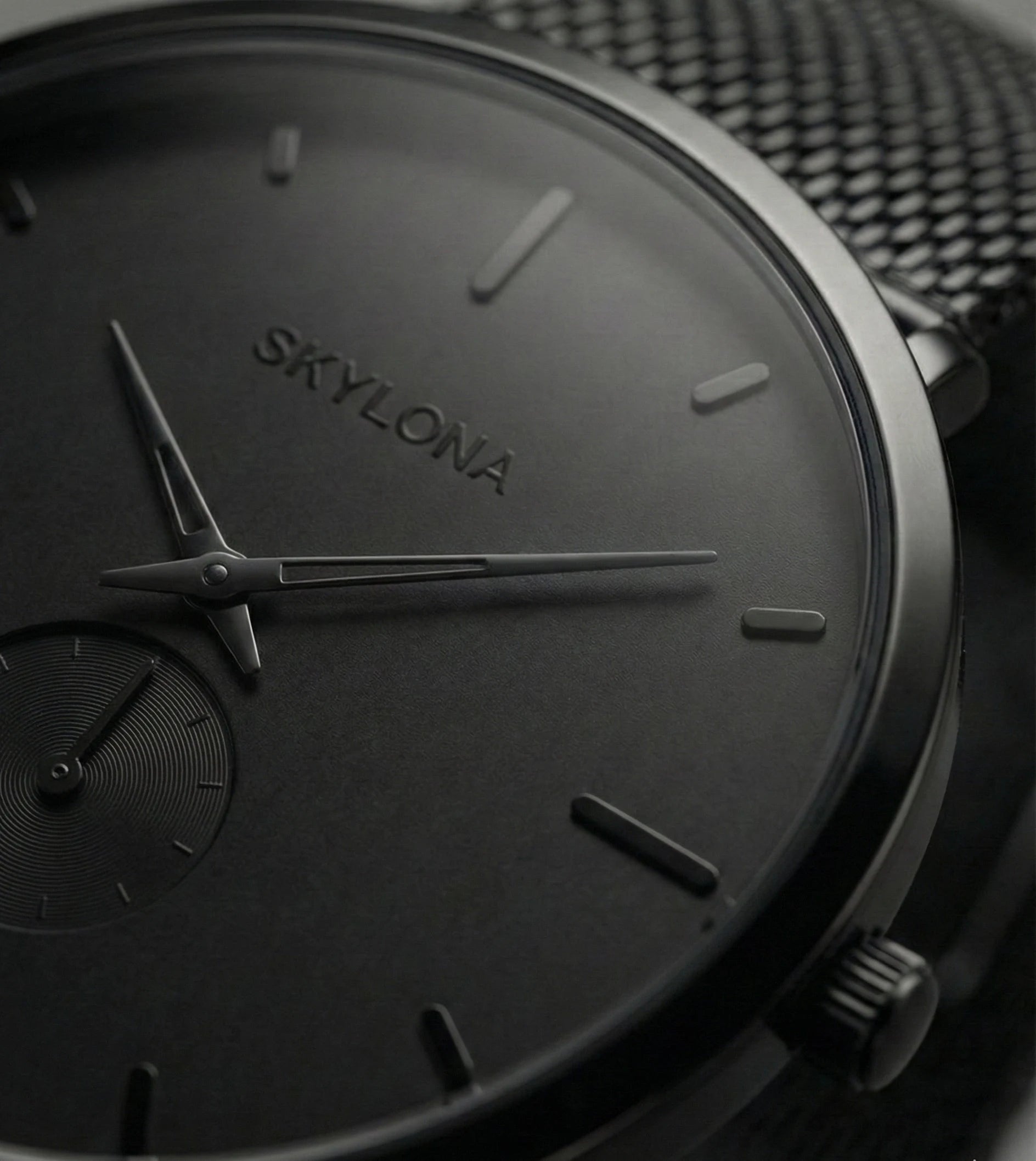 Classic Black Chronograph Watch for Men