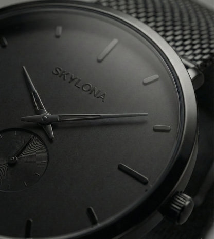 Classic Black Chronograph Watch for Men