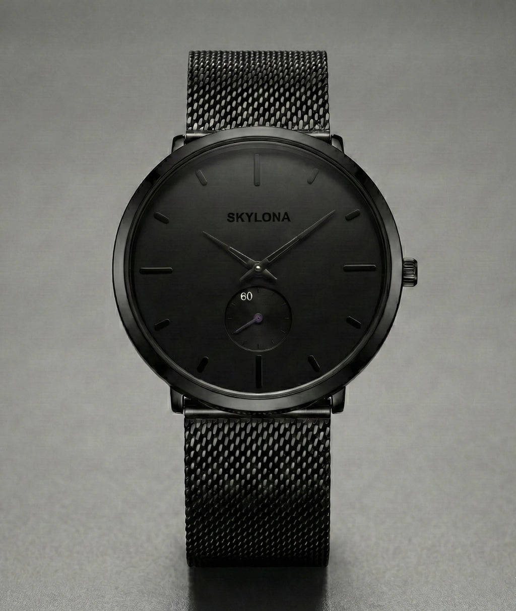 Classic Black Chronograph Watch for Men