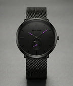 Classic Purple Chronograph Watch for Men
