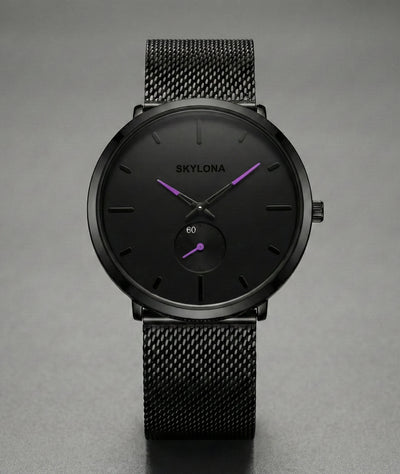 Classic Purple Chronograph Watch for Men