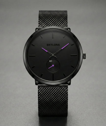 Classic Purple Chronograph Watch for Men