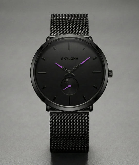 Classic Purple Chronograph Watch for Men