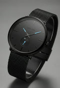 Black Chronograph Watch for Men – SkyLona Classic Collection