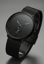 Black Chronograph Watch for Men – SkyLona Classic Collection