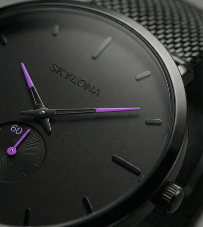 Classic Purple Chronograph Watch for Men