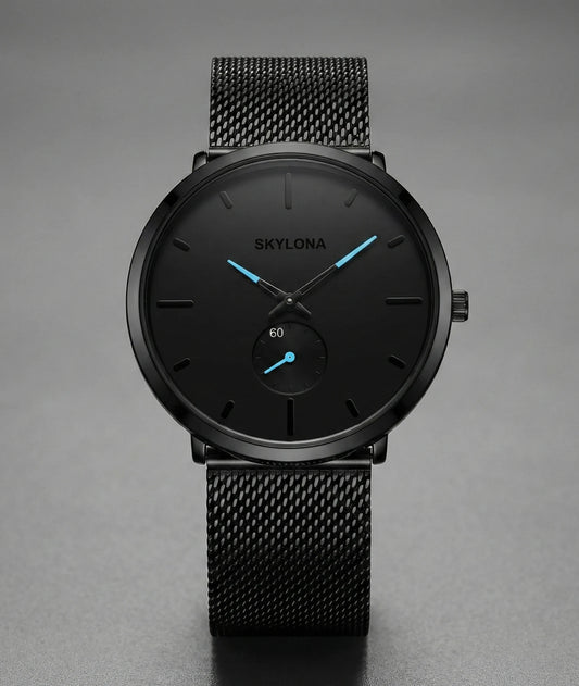 Classic Blue Chronograph Watch for Men