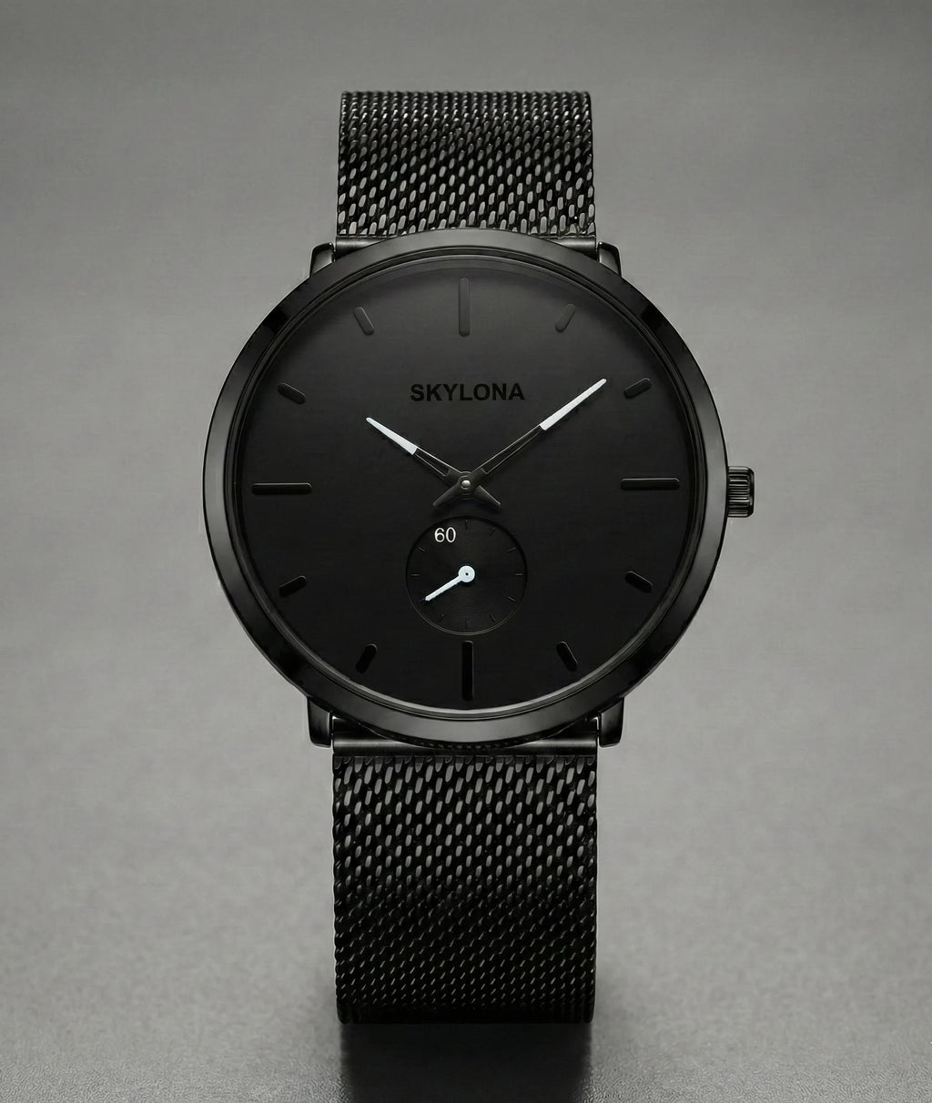Classic White Chronograph Watch for Men