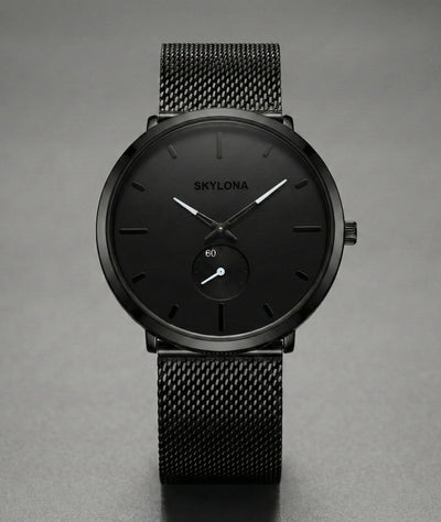 Classic White Chronograph Watch for Men