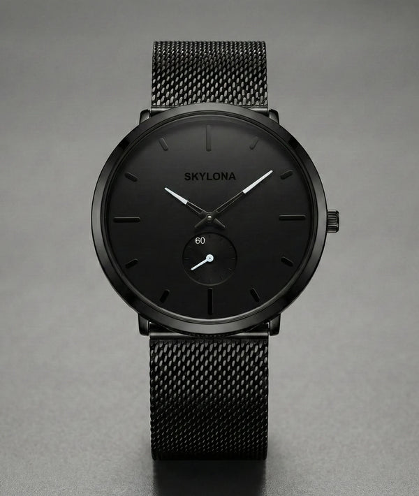 Classic White Chronograph Watch for Men