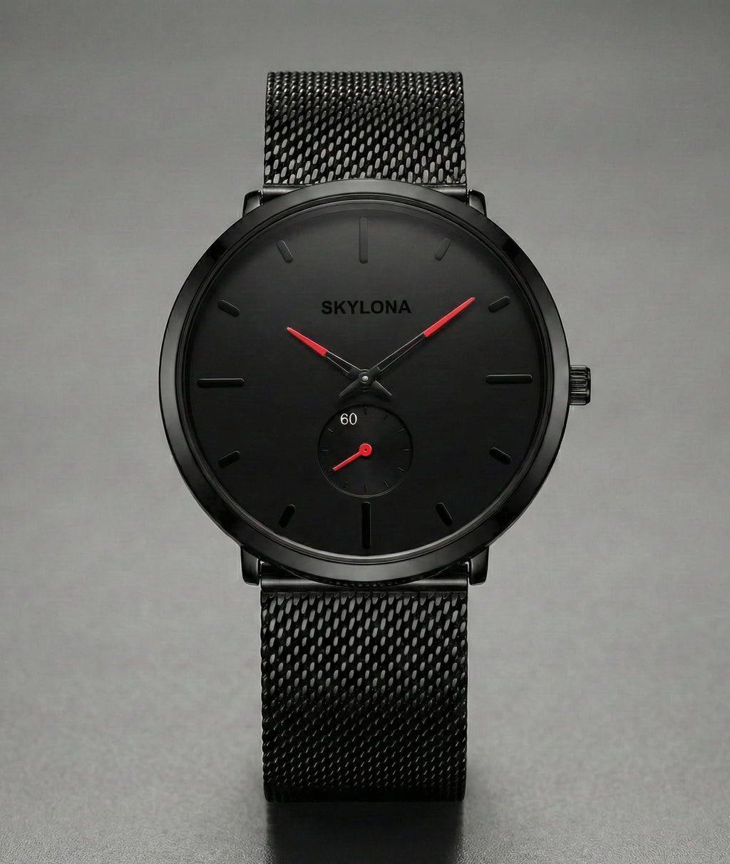 Classic Red Chronograph Watch for Men
