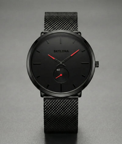 Classic Red Chronograph Watch for Men