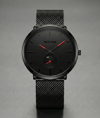 Classic Red Chronograph Watch for Men