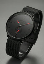 Classic Red Chronograph Watch for Men