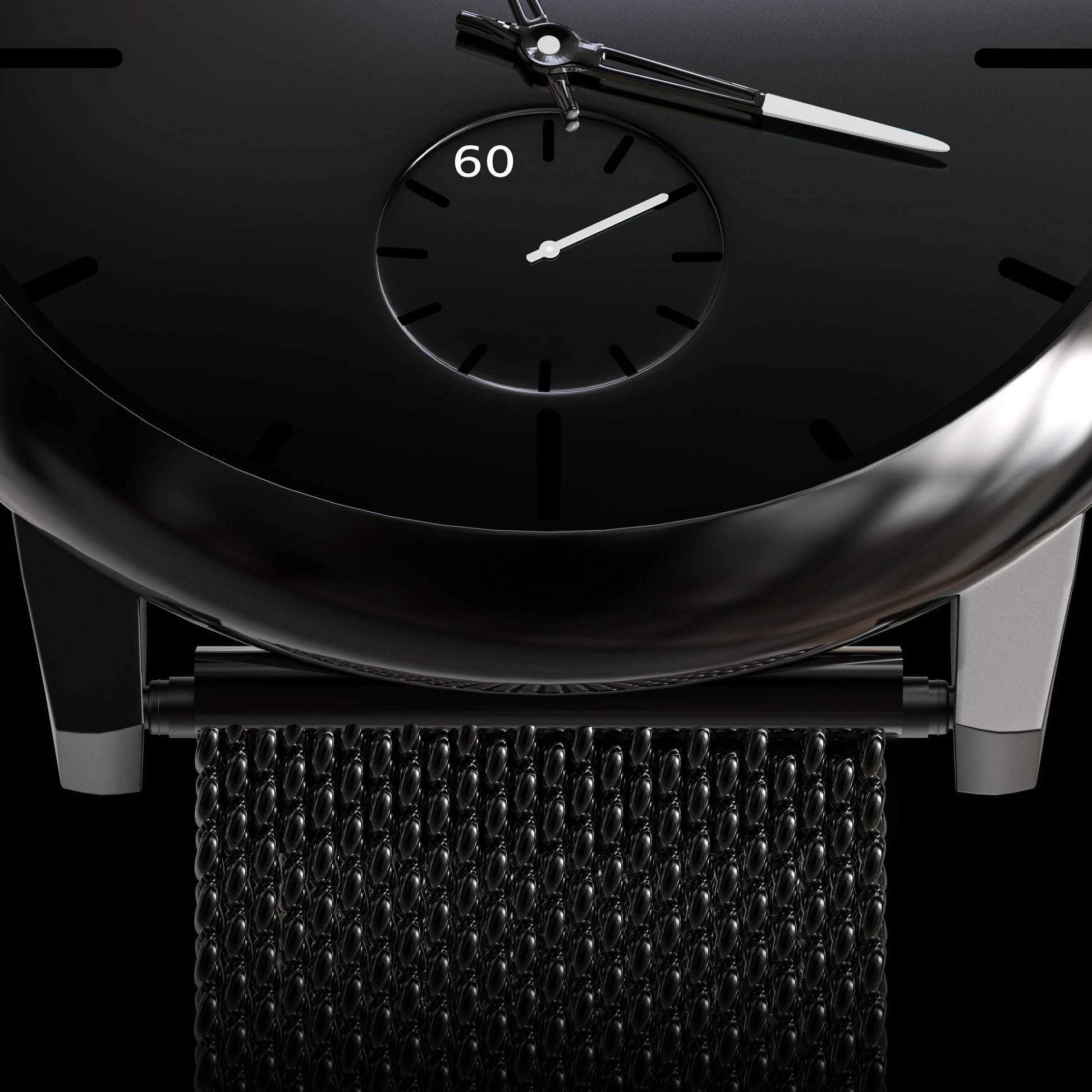 Minimalist white chronograph watch for formal wear