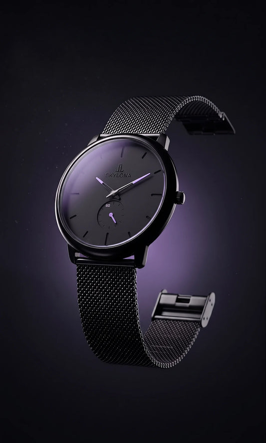 Classic Purple Chronograph Watch for Men