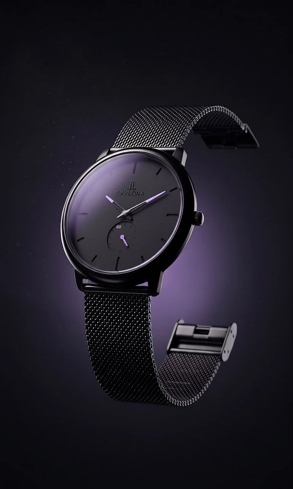 Classic Purple Chronograph Watch for Men