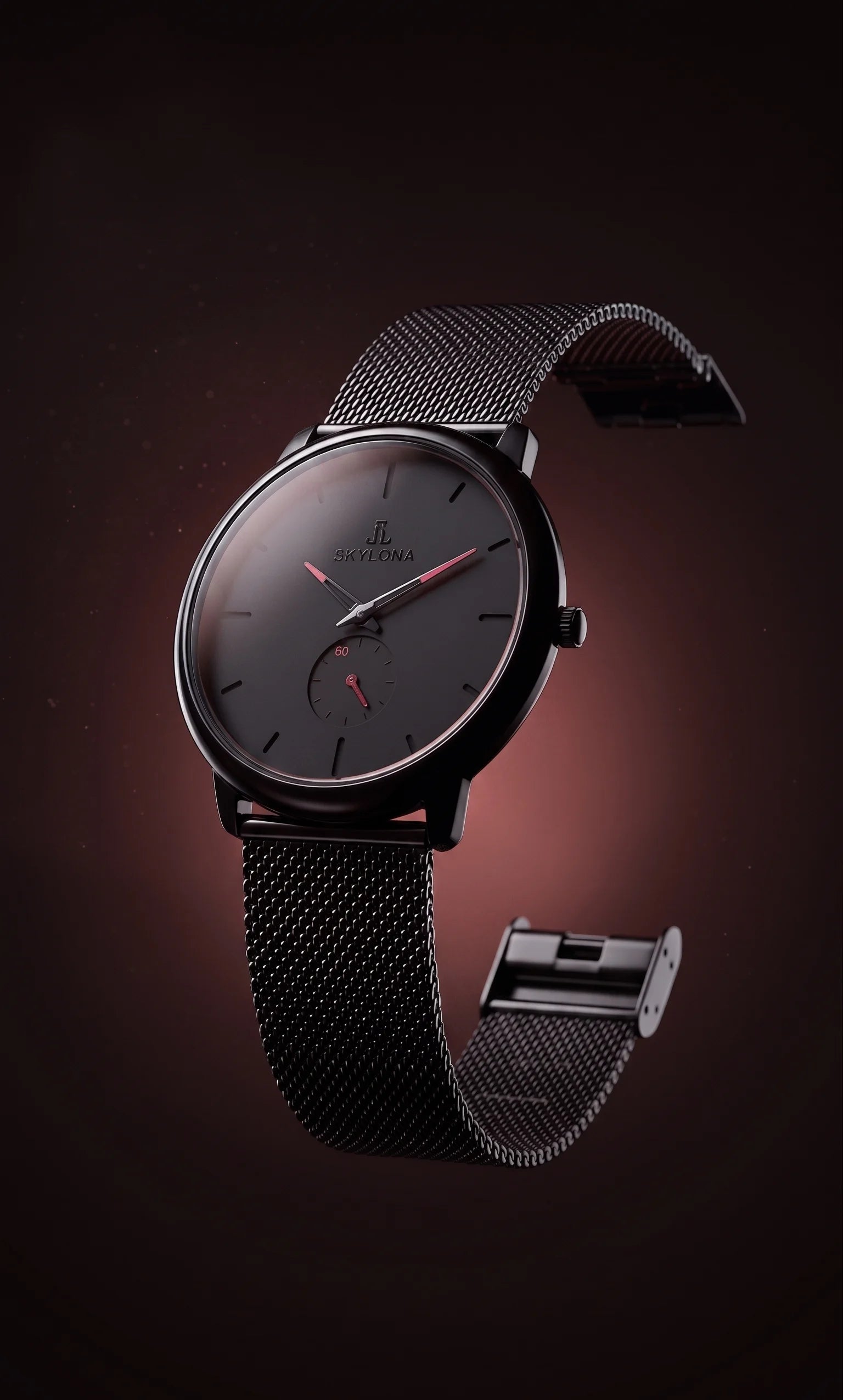 Classic Red Chronograph Watch for Men