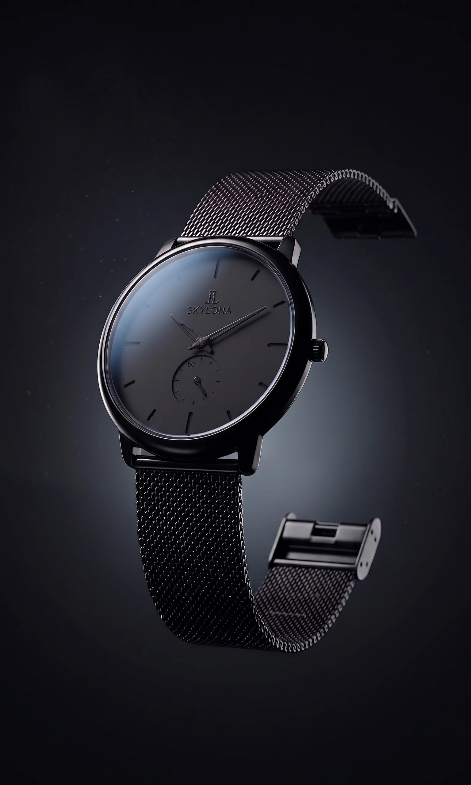 Classic Black Chronograph Watch for Men