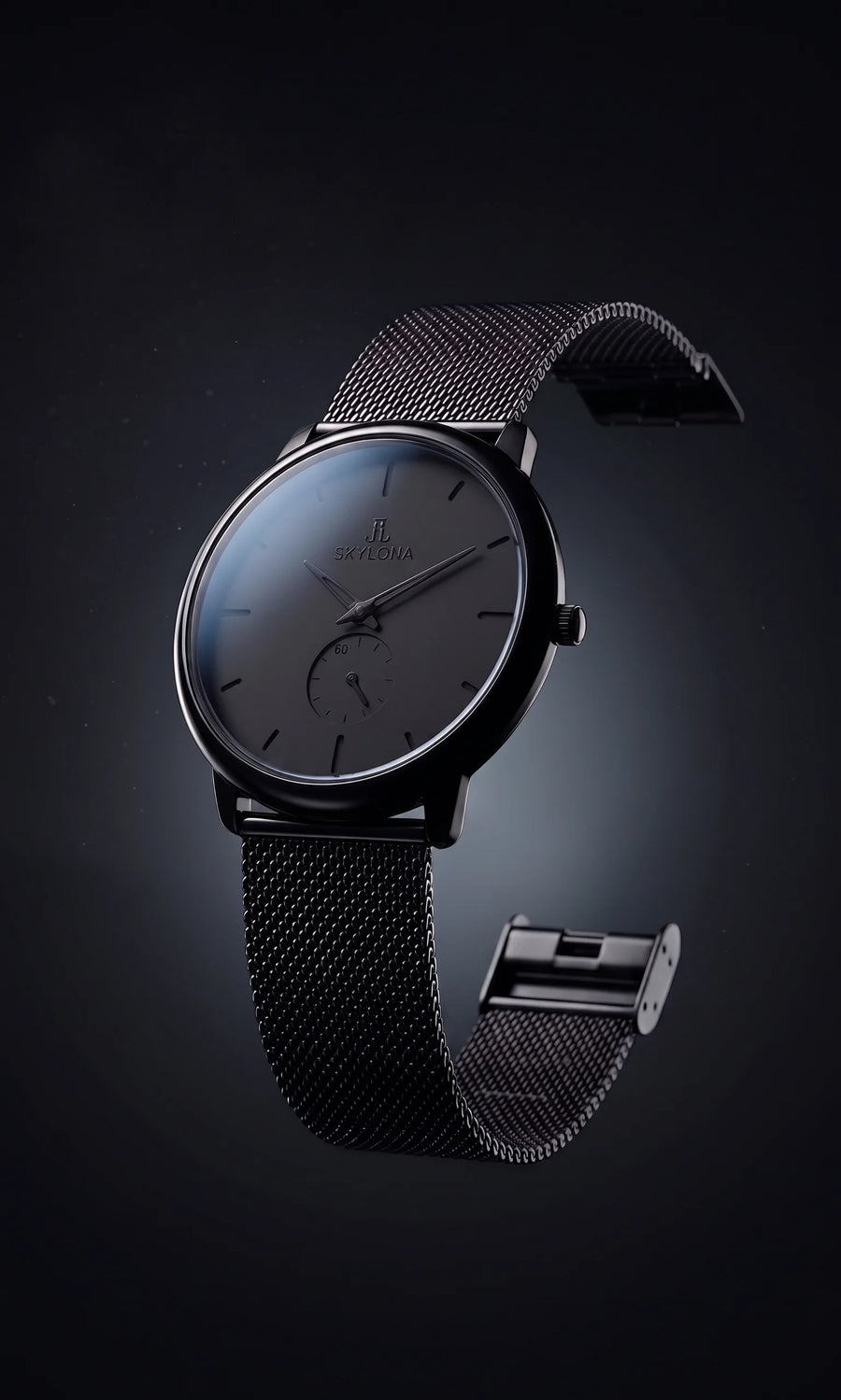 Classic Black Chronograph Watch for Men