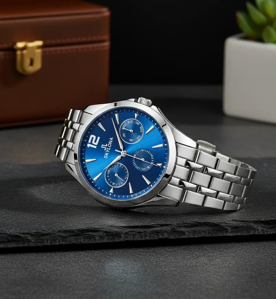 Skylona CTZ Collection Blue Dial Men's Analog Watch