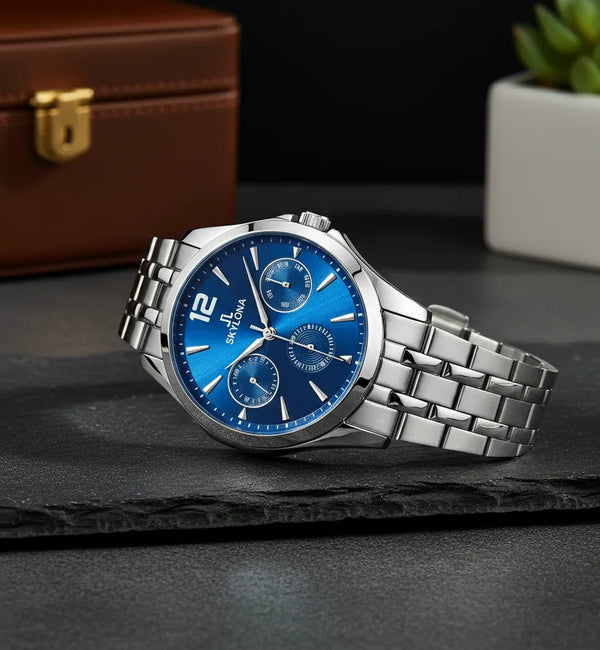 Skylona CTZ Collection Blue Dial Men's Analog Watch