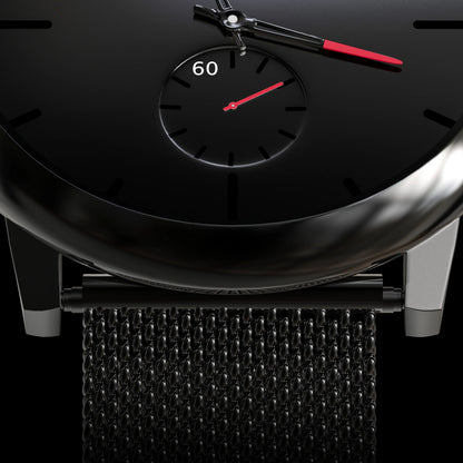 Stylish red analog chronograph watch lifestyle