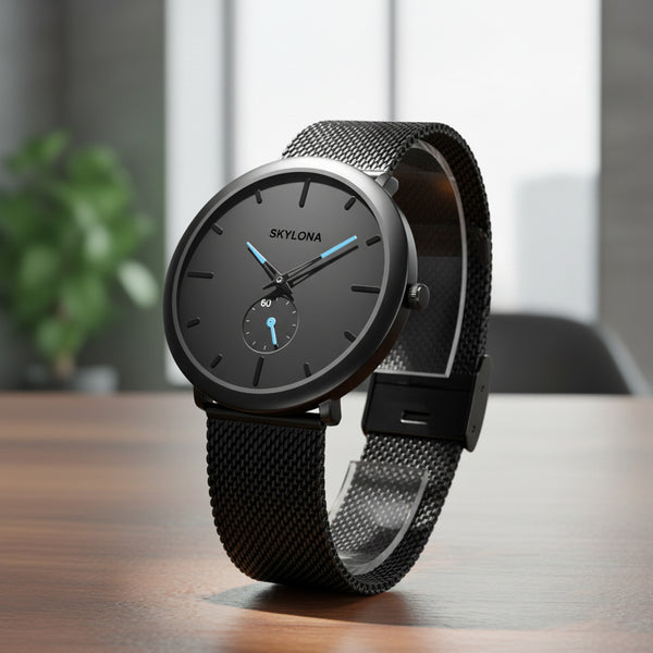 Classic Blue Chronograph Watch