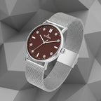 Skylona Cool-Tone Brown Dial Watch