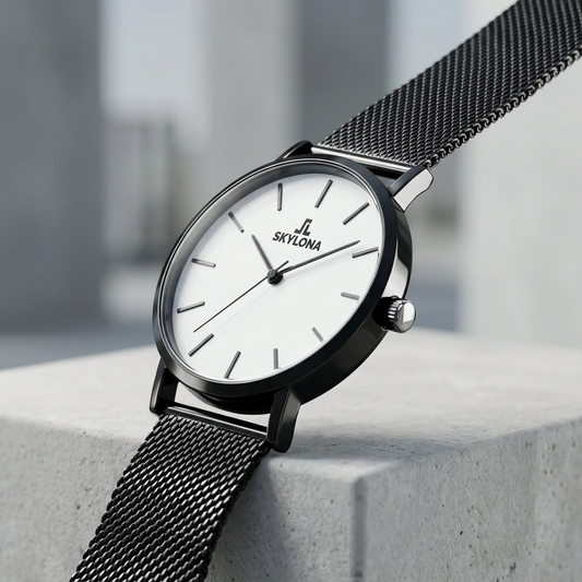 Elegance White Men’s Analog Watch