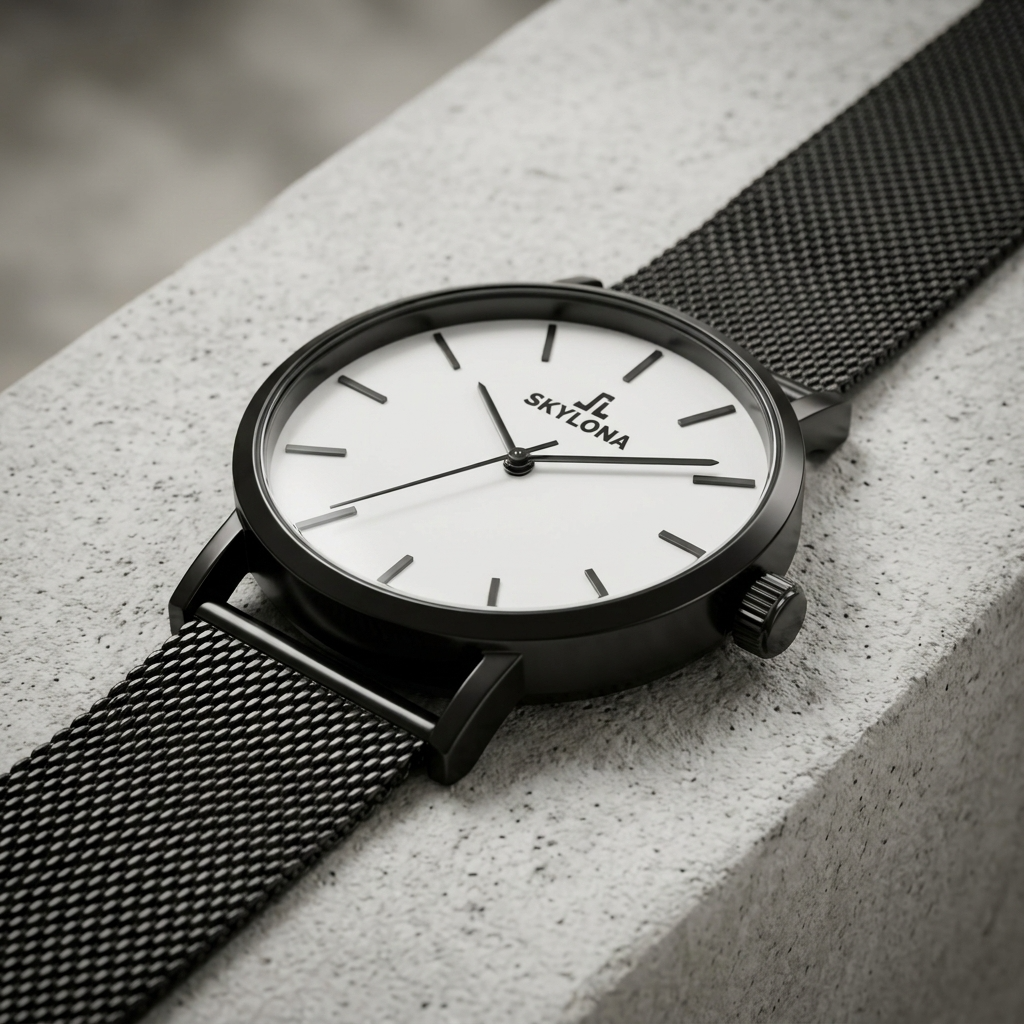 Elegance White Men’s Analog Watch