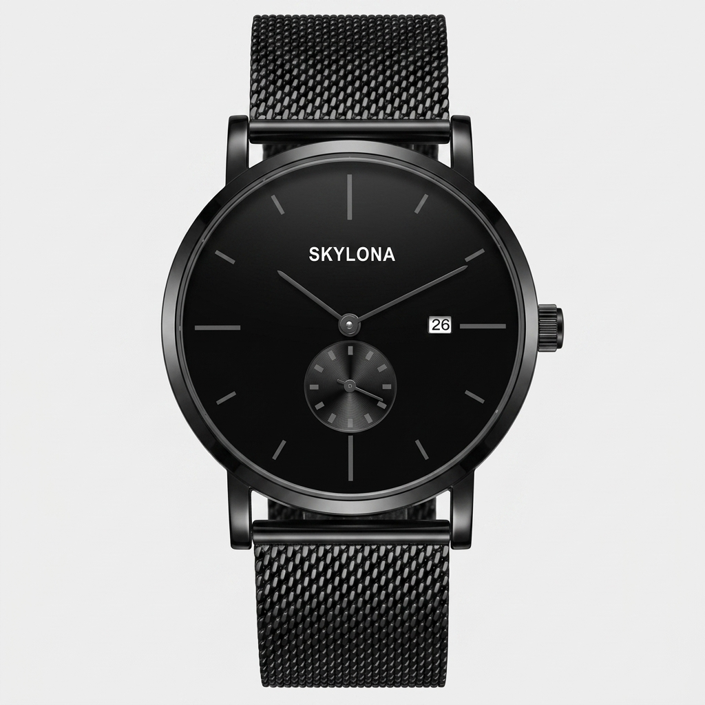 Carnival Collection Black Men Watch Small Seconds Dial 24hours