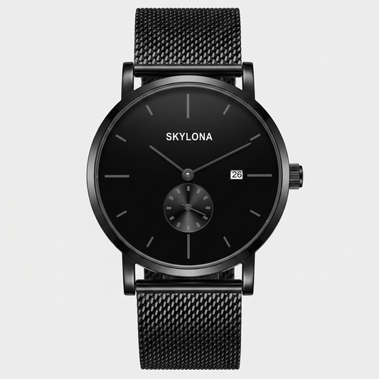 Carnival Collection Black Men Watch Small Seconds Dial 24hours