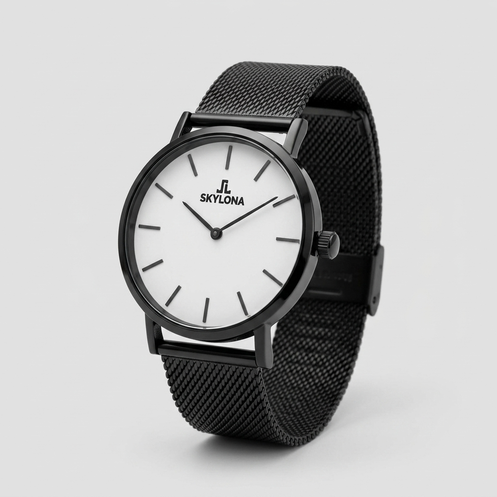 Elegance White Men’s Analog Watch