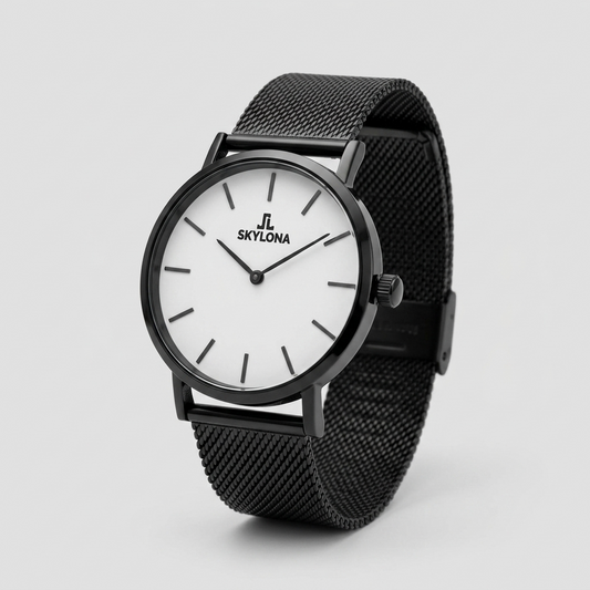 Elegance White Men’s Analog Watch