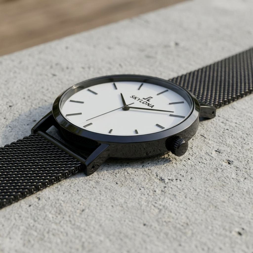Elegance White Men’s Analog Watch