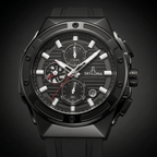 Genesis One Black Chronograph Watch for Men