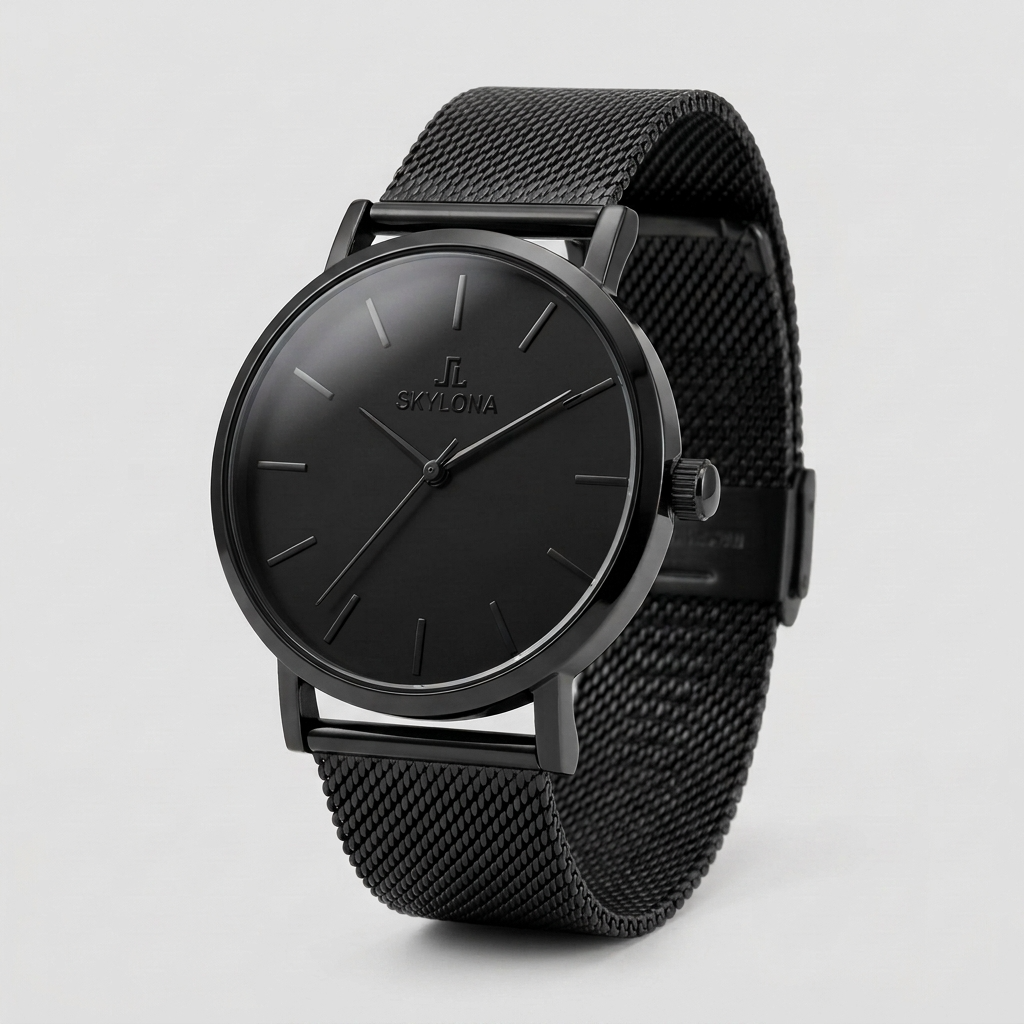 Elegance Black Men’s Analog Watch
