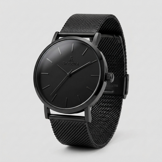 Elegance Black Men’s Analog Watch