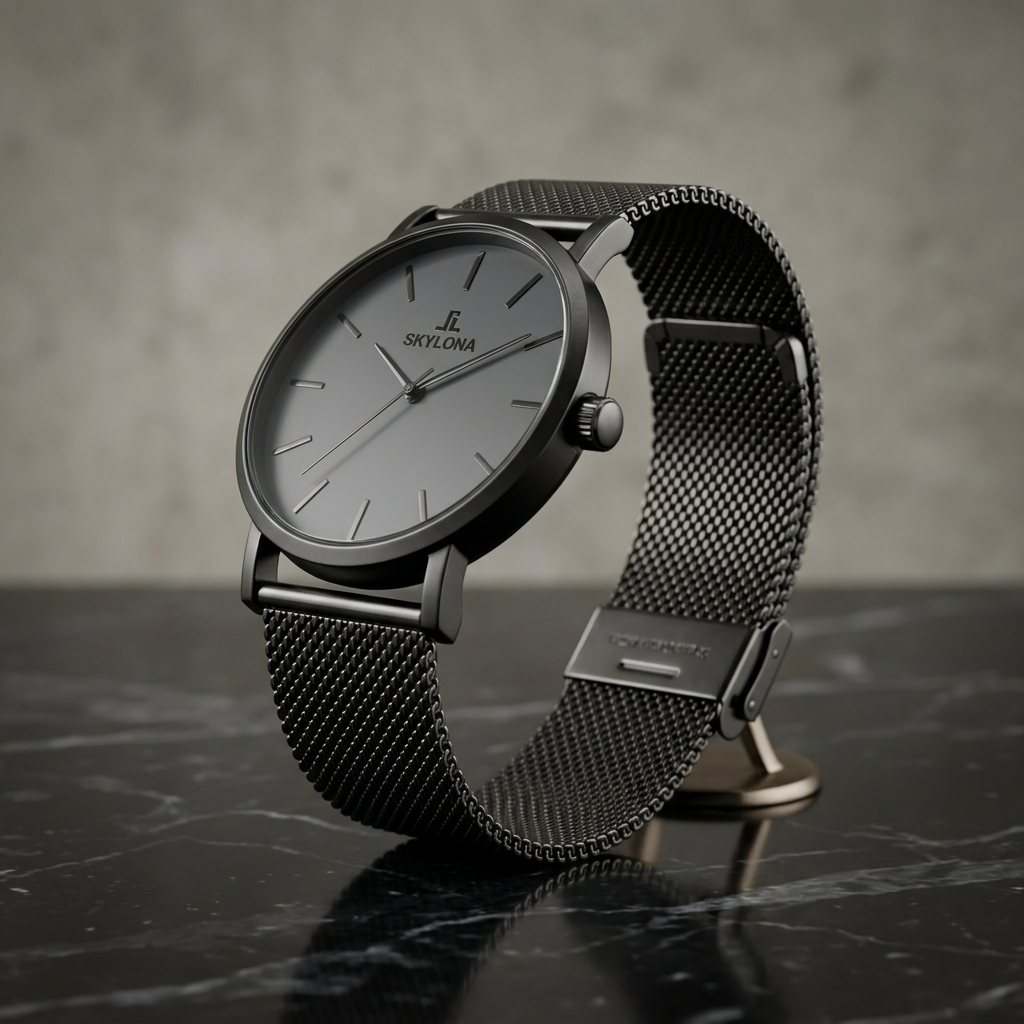 Elegance Black Men’s Analog Watch