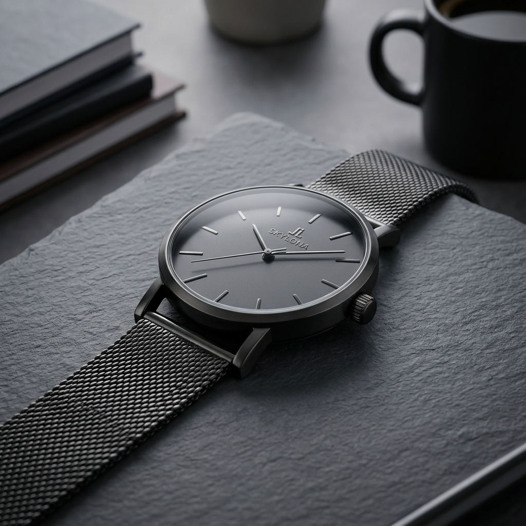 Elegance Black Men’s Analog Watch
