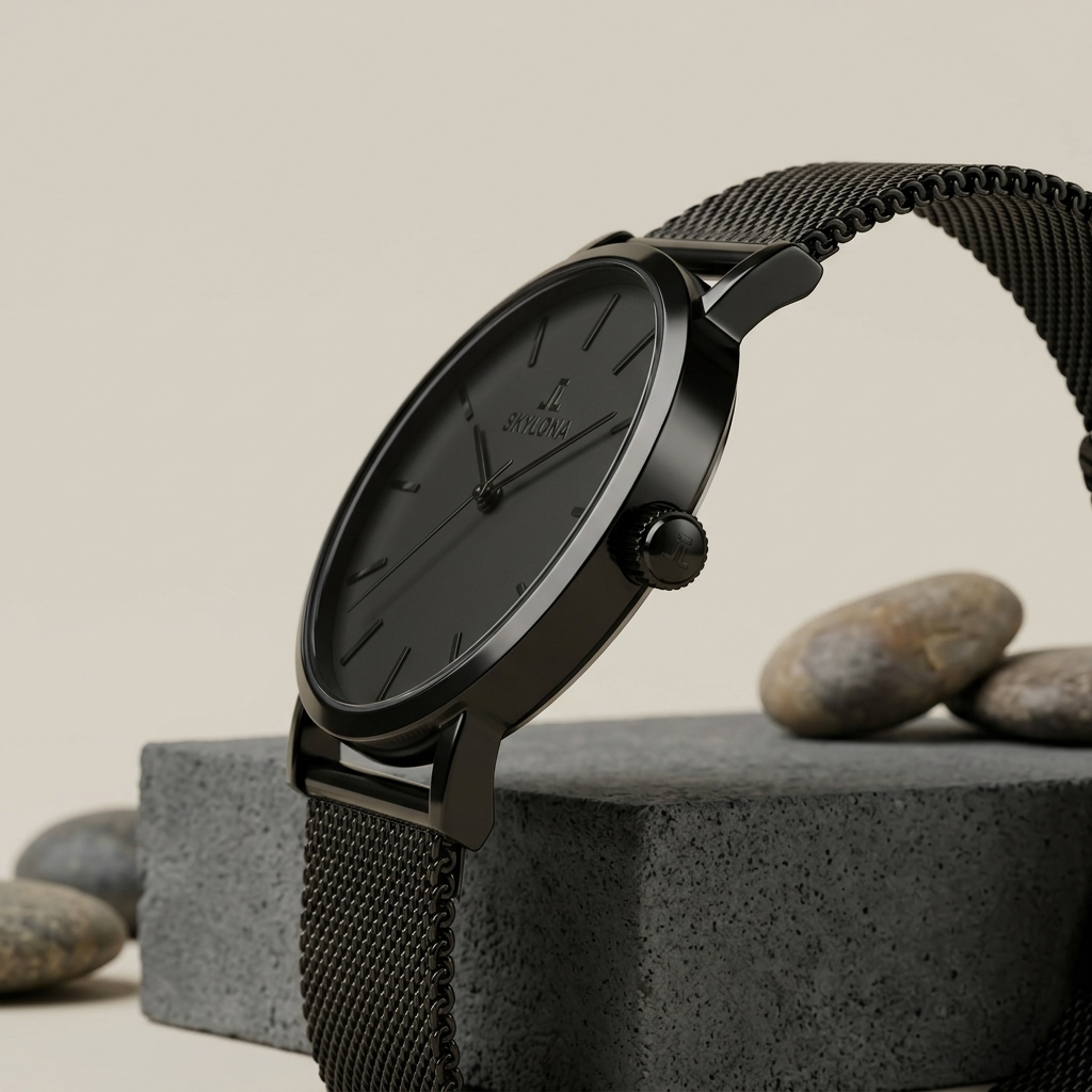 Elegance Black Men’s Analog Watch