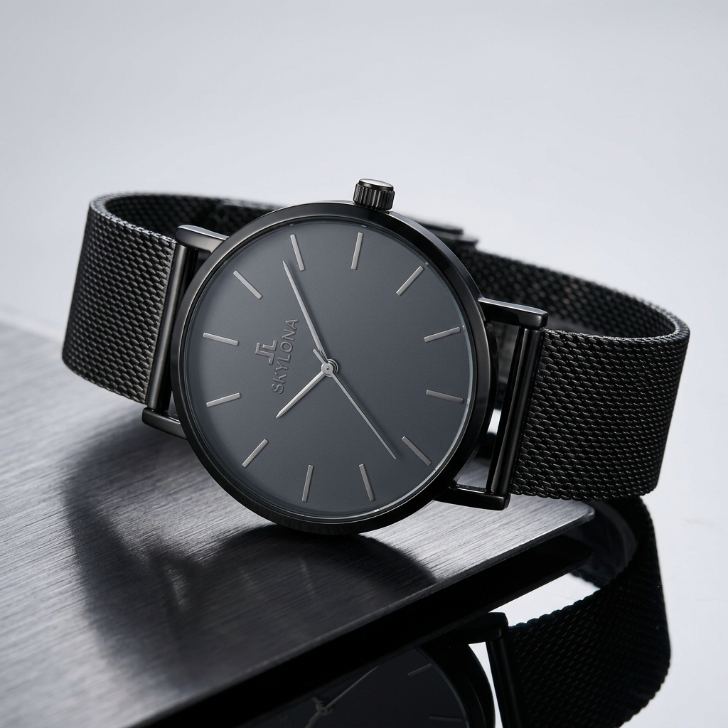 Elegance Black Men’s Analog Watch